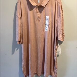 STYLUS Men's Short Sleeve Peach Mocha Polo Shirt Size XXL